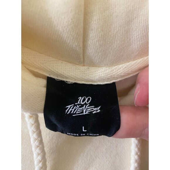 100 Theives Men's Dragon Ball Z Gohan Hoodie Bone Collar - Large - Picture 3 of 13